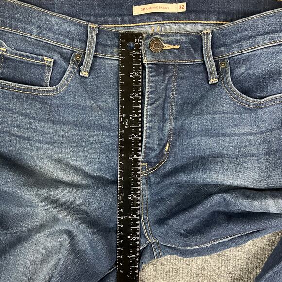 Levi's 311 Shaping Skinny Jeans Womens Size 32 Blue Mid Rise Stretch Slim Fit - Picture 4 of 12